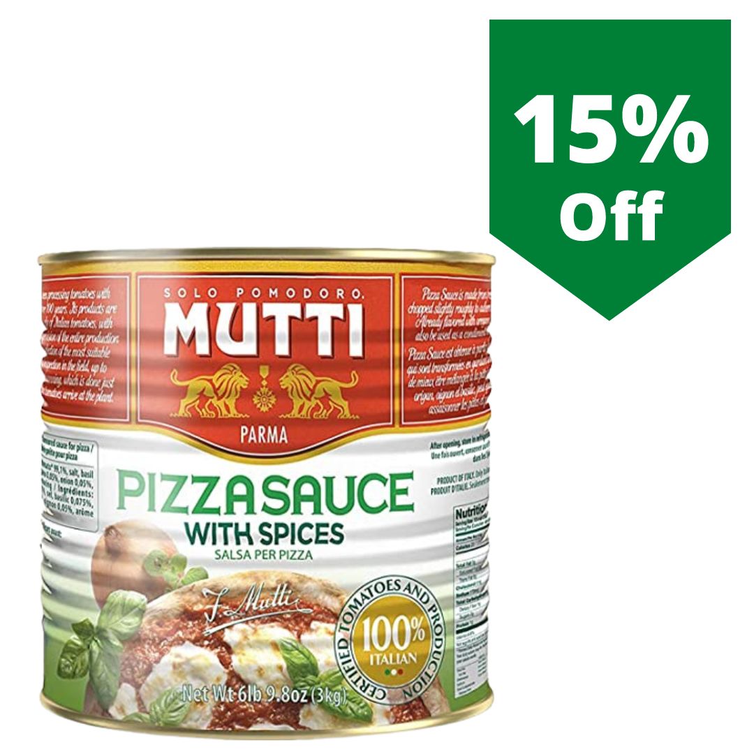 Mutti Flavoured Aromatizzata Pizza Sauce 3 X 4.1kg Tins