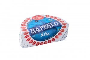 DEFENDI BAFFALO BLU 1.5kg. A soft blue cheese made from Italian buffalo milk. Characterized by a compact texture with a light cream colour and blue veins.