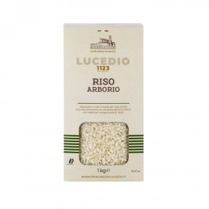 PRINCIPATO DI LUCEDIO RISO ARBORIO 6x1Kg box. It is a group “long A” Japonica type rice. It is famous for being the variety that rivals Carnaroli rice