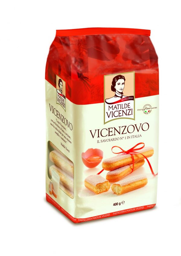 VICENZOVO SAVOIARDI LADY FINGERS 6x400g. Vicenzovo Ladyfingers are the perfect biscuits for dunking in coffee, as well as the main ingredient for excellent Tiramisù