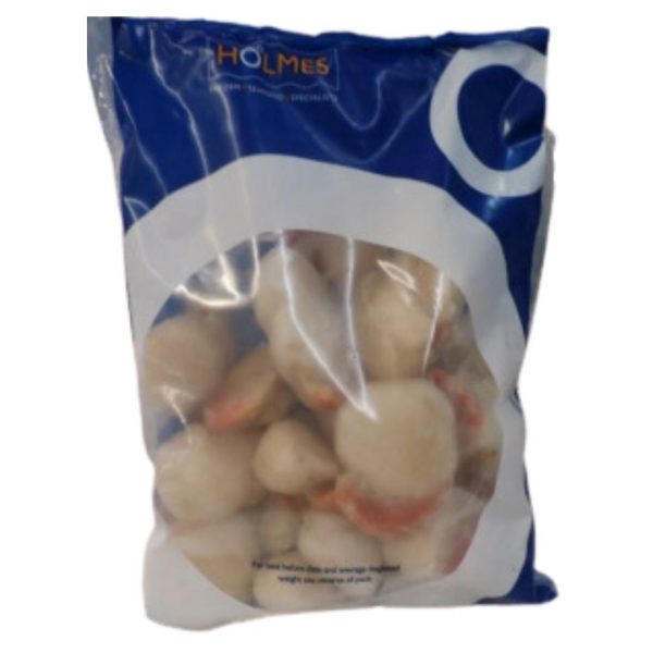 HOLMES IQF ROE-ON KING SCALLOPS 8/12 10x600g. IQF Roe On King Scallop.