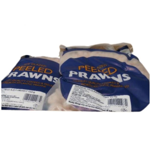 HOLMES PRIME 125/175 PRAWNS 4x2.5kg. Cooked and peeled cold water prawns