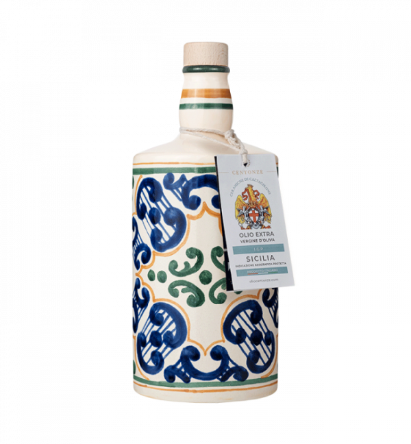 BAROCCO LUXURY ORGANIC EVO OIL 50cl. CONTAINS | Extra Virgin Olive Oil Organic, Single-Variety Nocellara del Belice