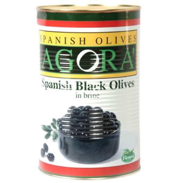 FICACCI BLACK PITTED OLIVES 2kg tins