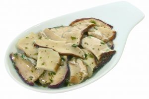 DEMETRA PORCINI TRIF/SAUTEED W/Herbs 700g. Selection of the finest fresh porcini mushrooms sliced and sautéed in traditional Italian style. They have an intense fragrance and a penetrating flavour, ideal in sauces to complement fresh pasta or with potato or artichoke dishes.