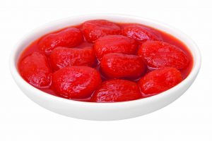 DEMETRA DATTERINO PEELED TOMATO 800g TIN. Ideal for preparing condiments for pasta or rice and for creating gourmet pizzas.