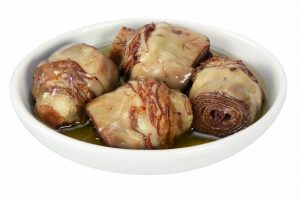 DEMETRA RUSTIC ARTICHOKES 770g TINS. Hand trimmed fresh artichokes, cooked and preserved in lightly flavoured sunflower oil. Ideal as an antipasto or side dish, they can also be sliced and sautéed with parsley or coated in breadcrumbs and fried.