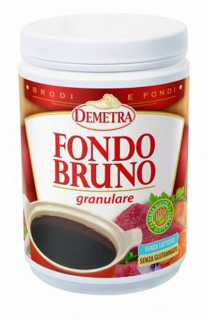 DEMETRA BROWN STOCK FOR GRAVY 500g TUB. The classical brown stock granules, ideal for sauces and other condiments. Mix 120g of the product in 1 litre of water and bring to the boil.