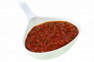 DEMETRA ARRABBIATA PASTA SAUCE 830g TIN. Ready to use sauce made with tomato, garlic, parsley and paprika. The special sauce for durum wheat pasta “all’arrabbiata”.