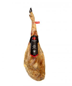 TORREON IBERICOS 50% JAMON DE BELLOTA 8kg. It comes from the crossing of a mother of 100% Iberian breed and a father of 100% Duroc breed.