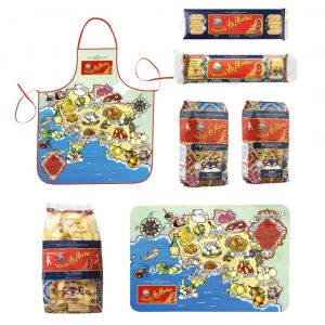 D&G TIN VACANZE ITALIANE ML 5x500g IGP PASTA. This colorful gift box displays a culinary map of Campania and makes you discover Costiera and its flavors, through Sorrento, Amalfi and Positano, up to the marvellous Capri.