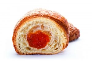 CROISSANT CURVED GLAZED APRICOT 62x75g