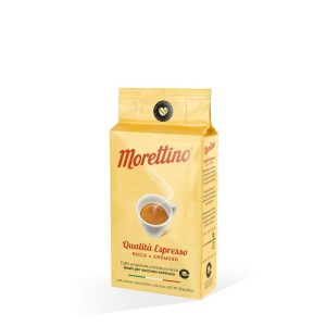 Typical Mediterranean character blend, for a creamy Espresso, intense and full-flavored aroma with dark chocolate hints.